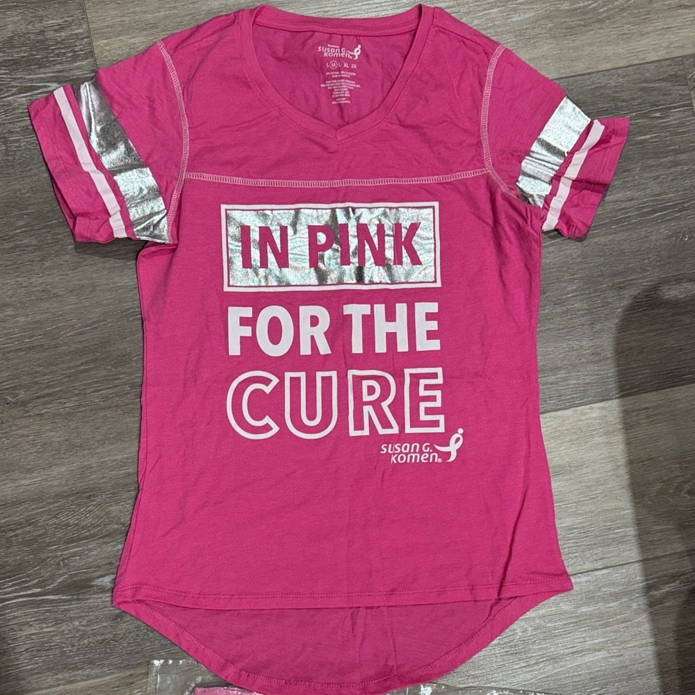 Pink Breast Cancer Awareness Pink Ribbon Set - Picture 2 of 14
